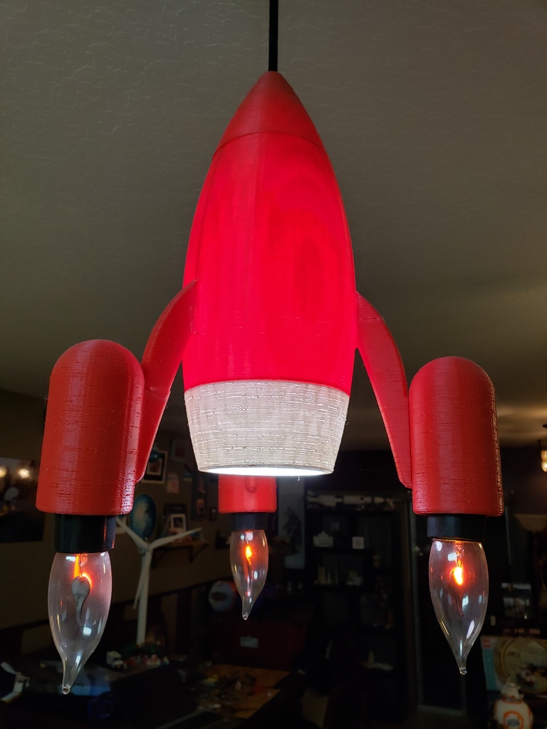 Rocket Flame Lamp