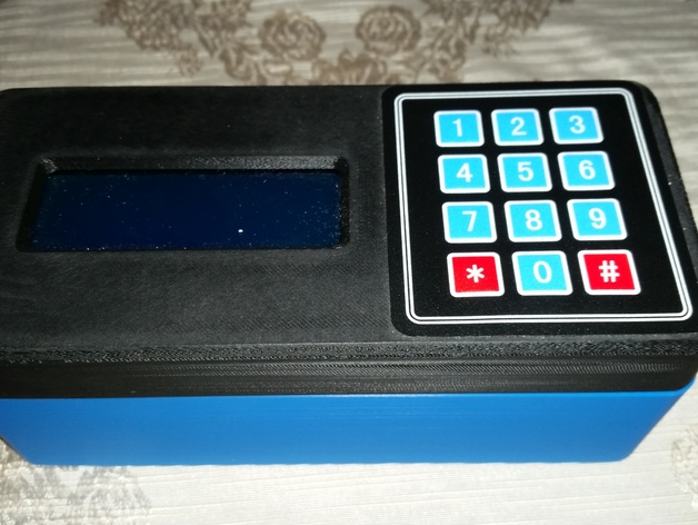 Arduino Prototype case with LCD display and 3x4 keypad