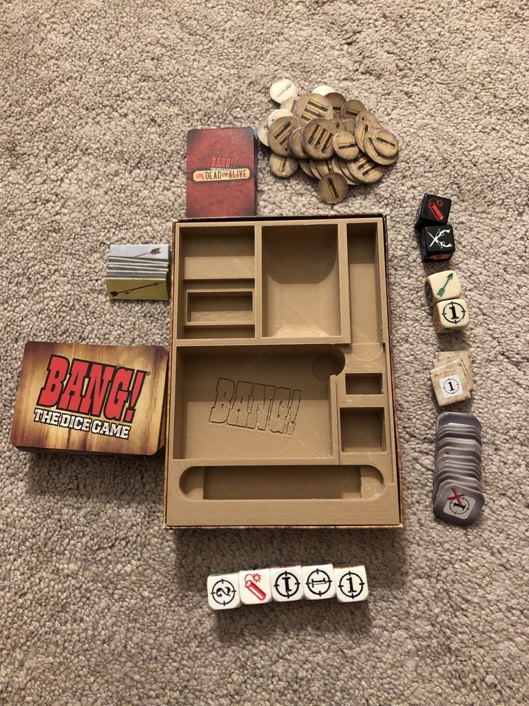 Bang: The Dice Game Insert (fits both expansions)