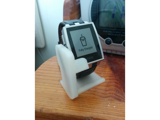 Pebble Steel charge dock and stand