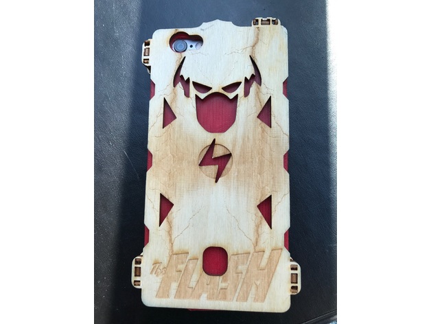 The Flash Wooden iPhone 6 phone case