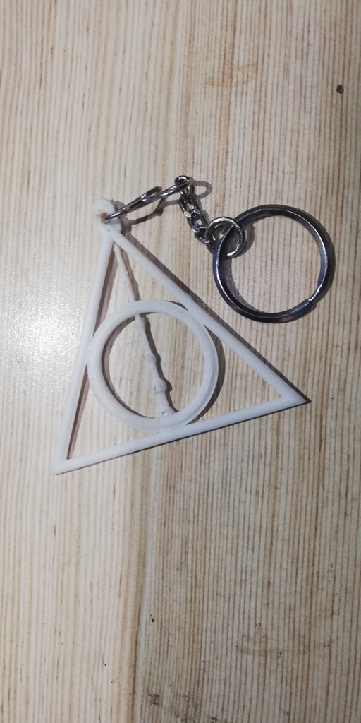 deadly hallows harry potter key chain