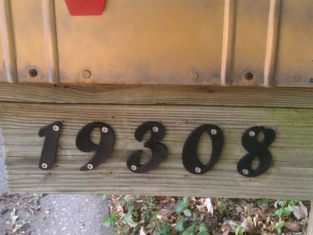 House/Mailbox numbers