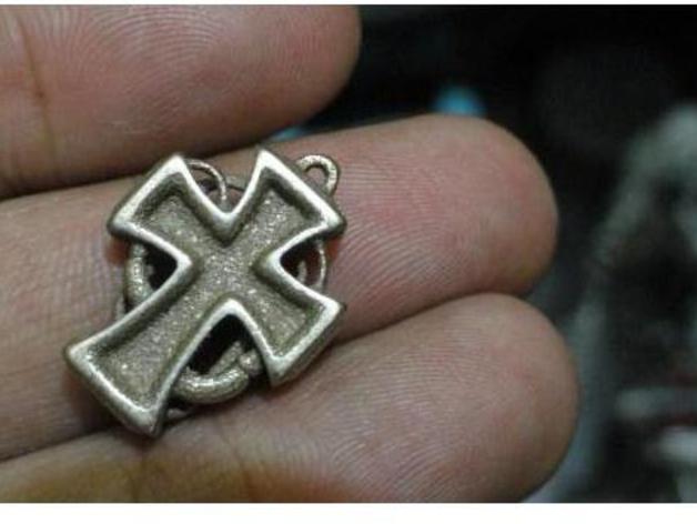 Steampunk Crusader Cross pendant