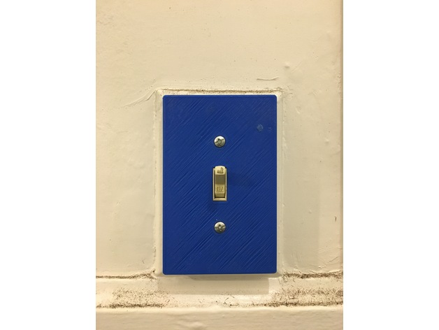 Cover plate for traditional American light switch