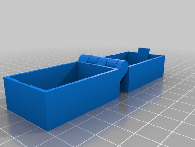 45 x 30 x 15 Customized Hinged Box With Latch, Somewhat Parametric and Printable In One Piece