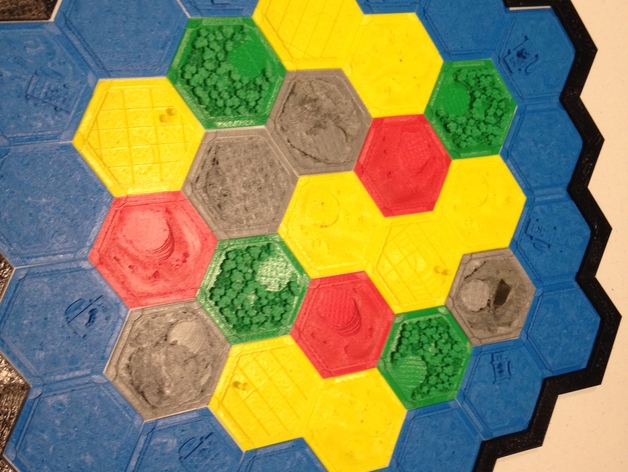 Border for 3D Printed Settlers of Catan