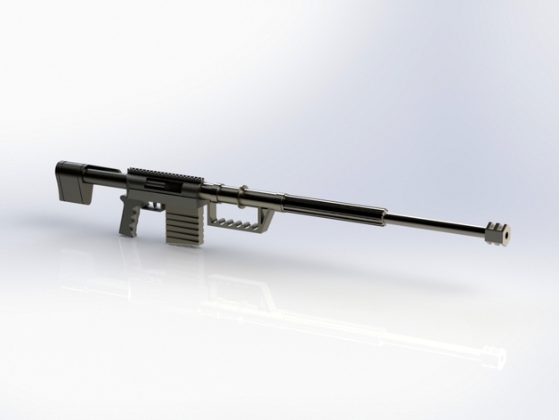 Multiple parts sniper rifle