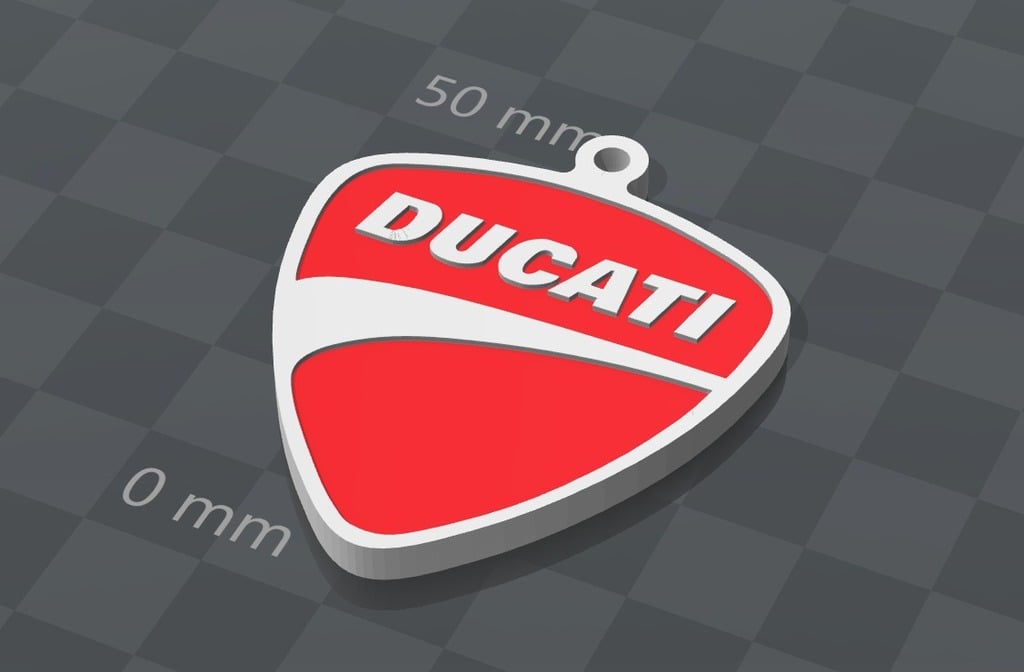 Ducati logo keychain