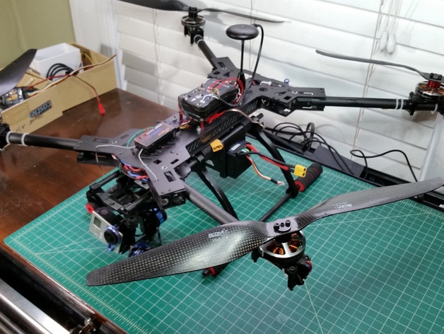Ghost FPV Rail mounting System with Landing Skids V2