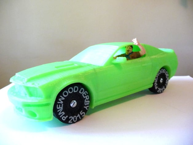 Polystang - 3D Printed Pinewood Derby Mustang