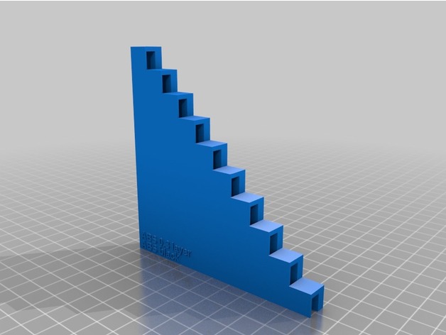 My Customized Surface Test: Temp Calibration Stairs ()