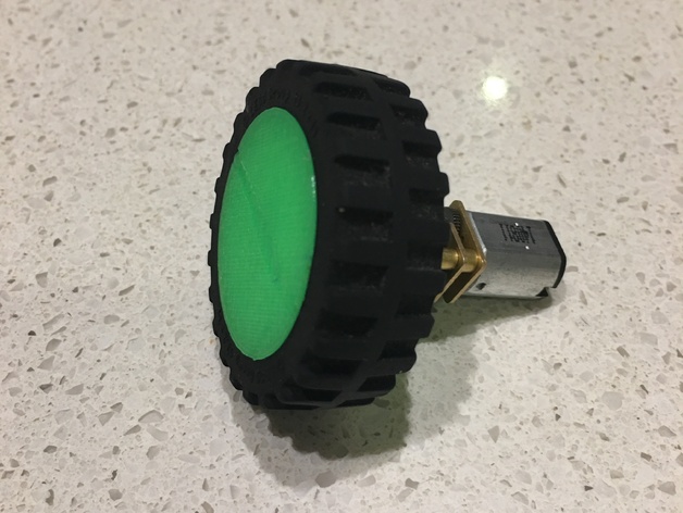 Micro Metal GearMotor to Lego Tyre wheel