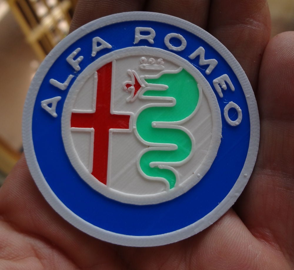 4 colors Alfa Romeo Logo