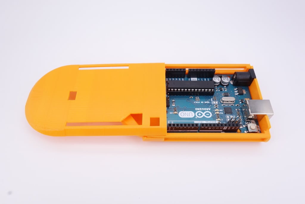 Arduino Case: printed in place, in one piece, with no supports