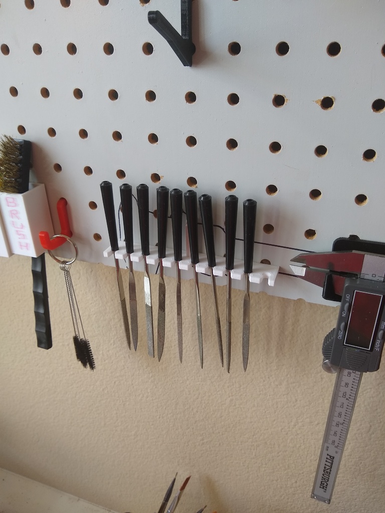 Small File Pegboard Holding Rack
