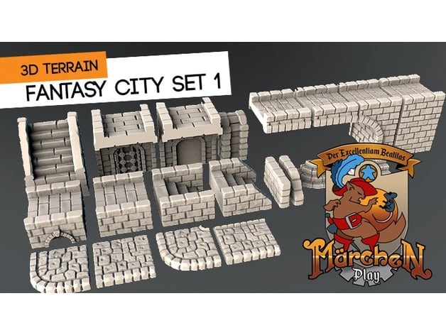 Image of Fantasy city set