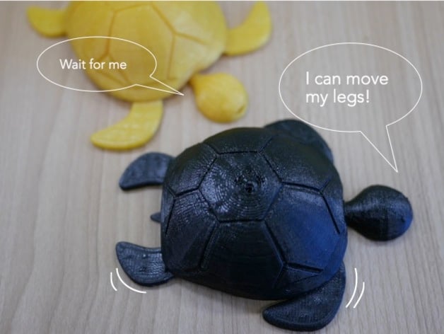 Turtle with moving legs