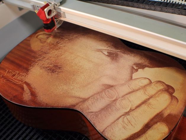 Neil Young Laser Engraved Guitar