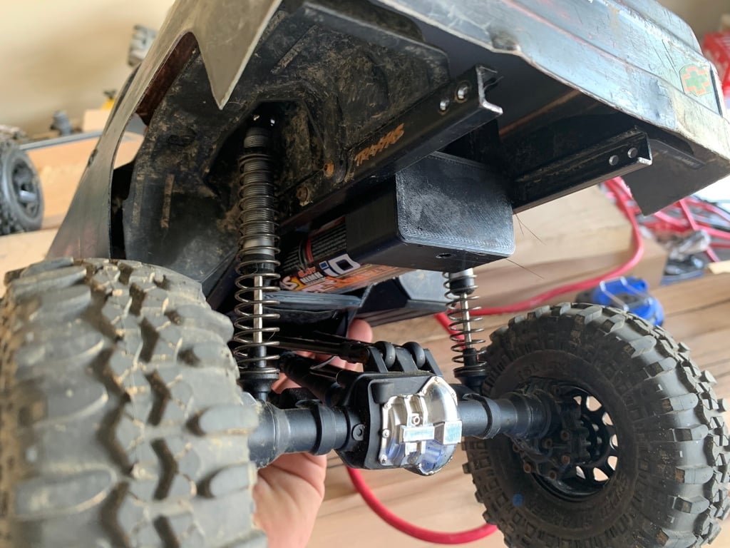 Trx4 LCG battery mount with rear crossmember FOR USE WITH LIFT KIT