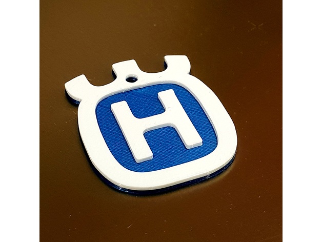 Husqvarna Logo Keychain By Motion2k Thingiverse - rounded roblox logo keychain by talituli thingiverse