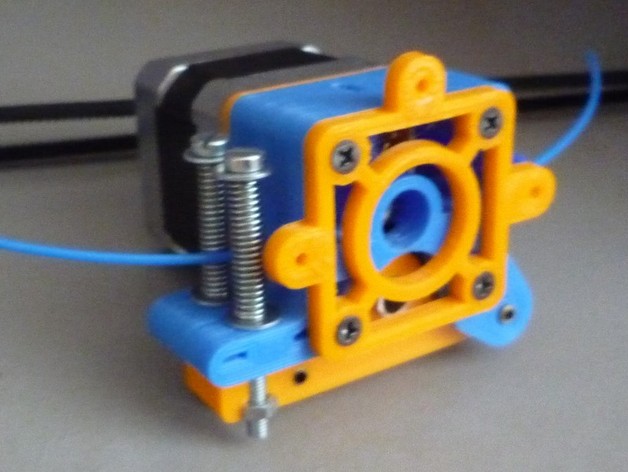 Simple Bowden Extruder for Nema17 and Mk8 drive gear. (1.75mm)