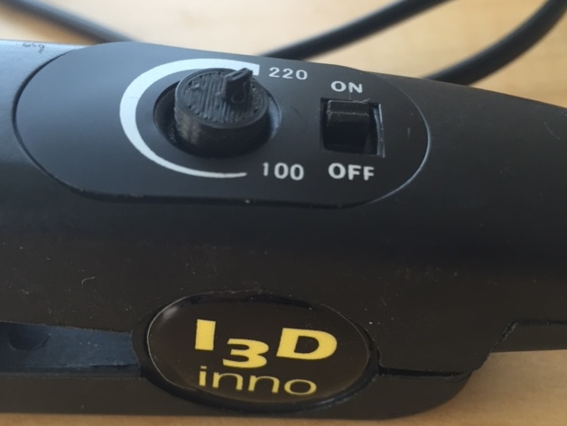 Temperature select knob for I3D inno filament welder