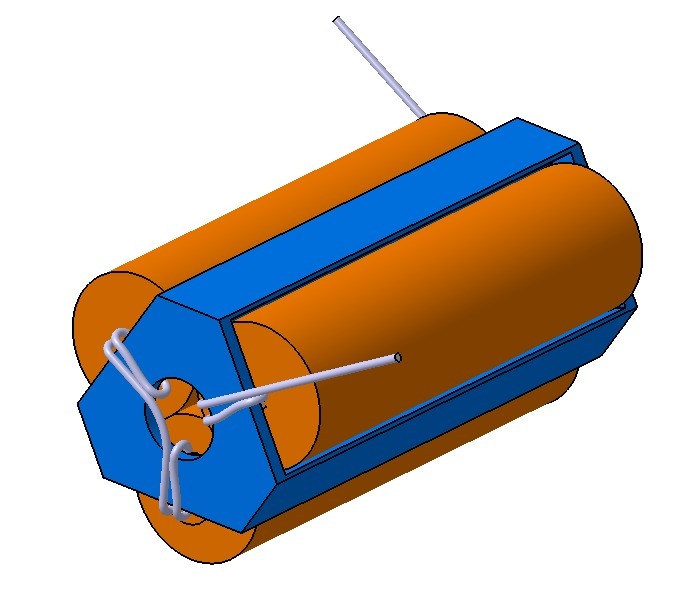Battery holder for 3 AA batteries