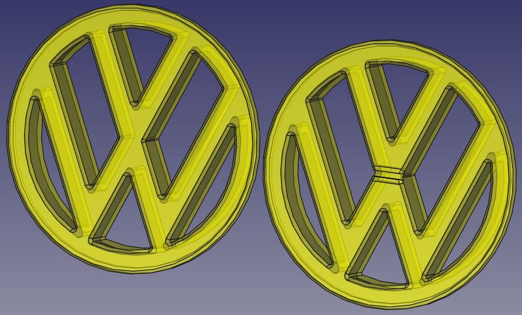 VW logo for front grill