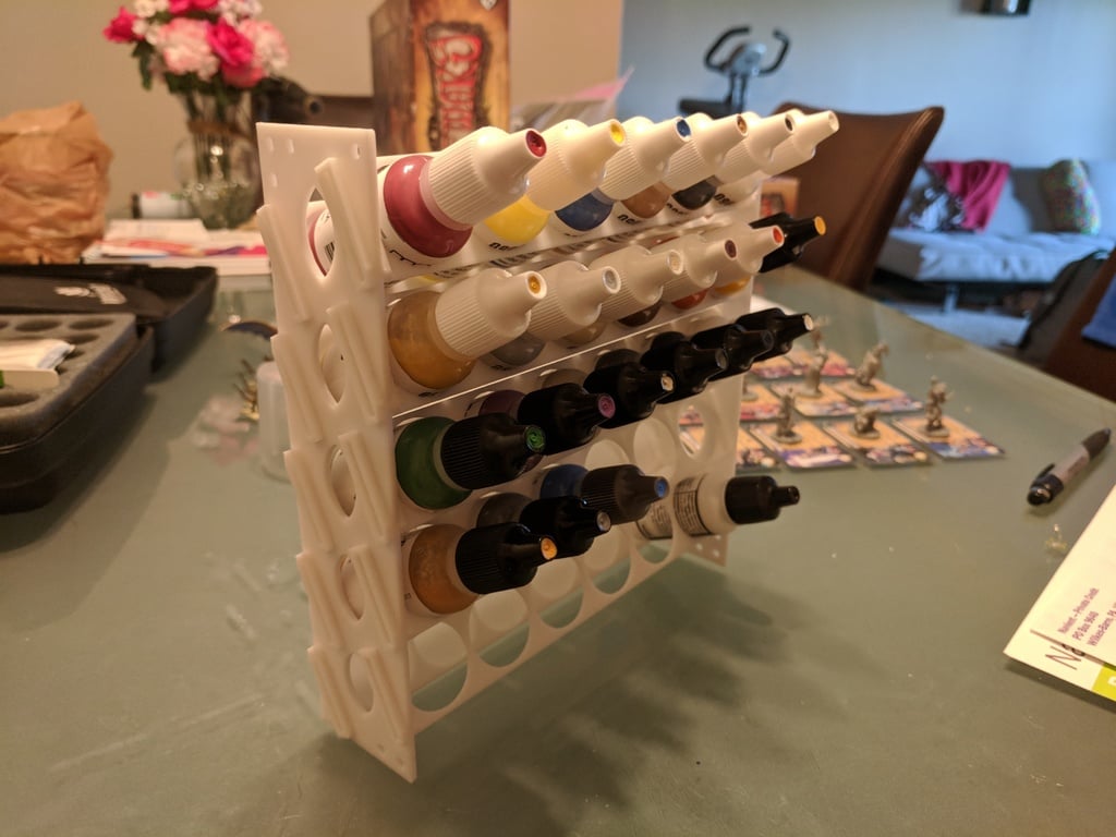 Modular Paint Rack for Miniature Paints