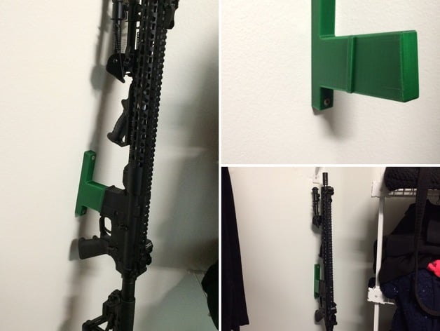 AR-15 vertical wall storage mount