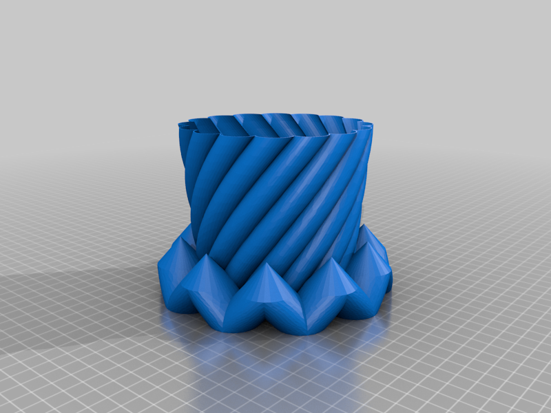 Porta penne a spirale+corona di base