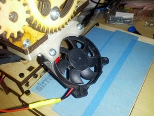 Printrbot Simple Beta 40mm (Mounting Hole Distance) Fan Holder