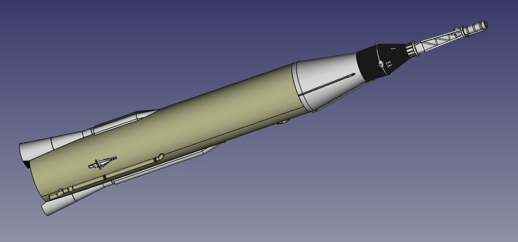 Mercury Atlas Flying Model Rocket