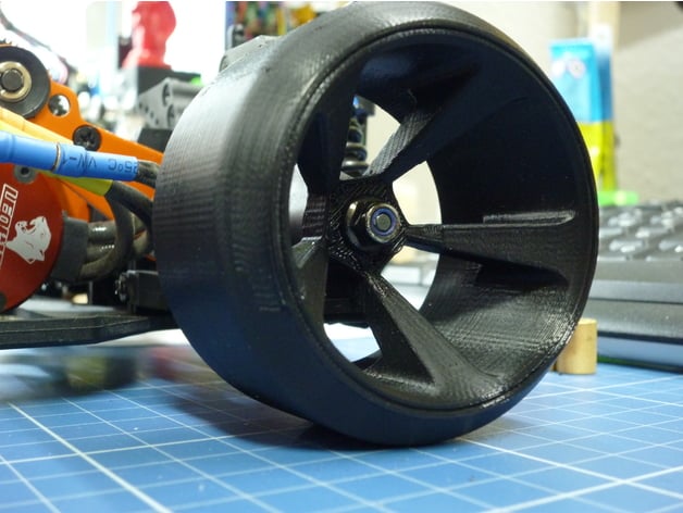 Drift Wheels 1:10 Scale 5-Spooks Diameter 64mm by Hackbert - Thingiverse