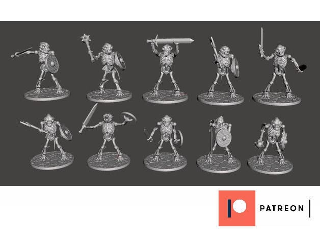 Skeleton Beastman Warriors - Melee Dog Soldiers
