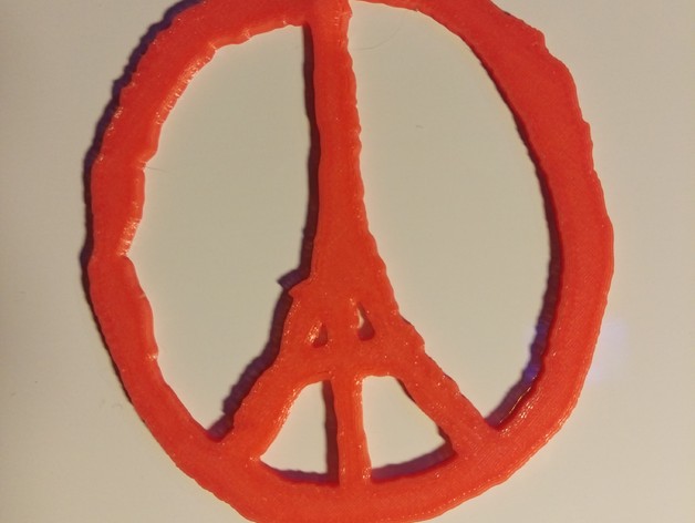 #PeaceForParis - Peace For Paris - from original picture (Flat and HD-Poly)