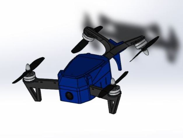 Mini FPV V-Quadcopter by jsobanski (Inspired by Emaglio)