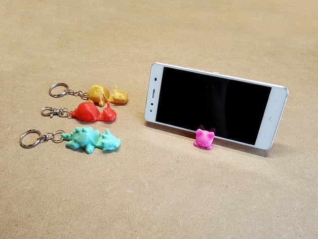 Keychain Smartphone Stand By Shira Thingiverse