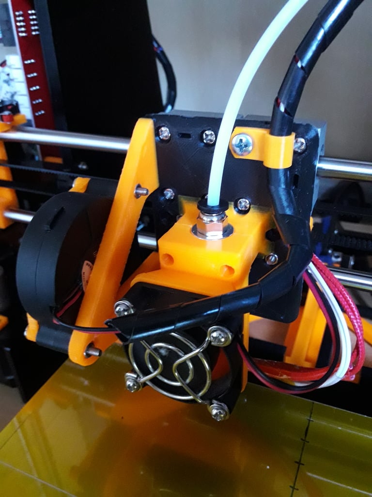 Improved Customizeable Anet A8 E3D v6 E3Dv6 Carriage with 40mm Fan Mount