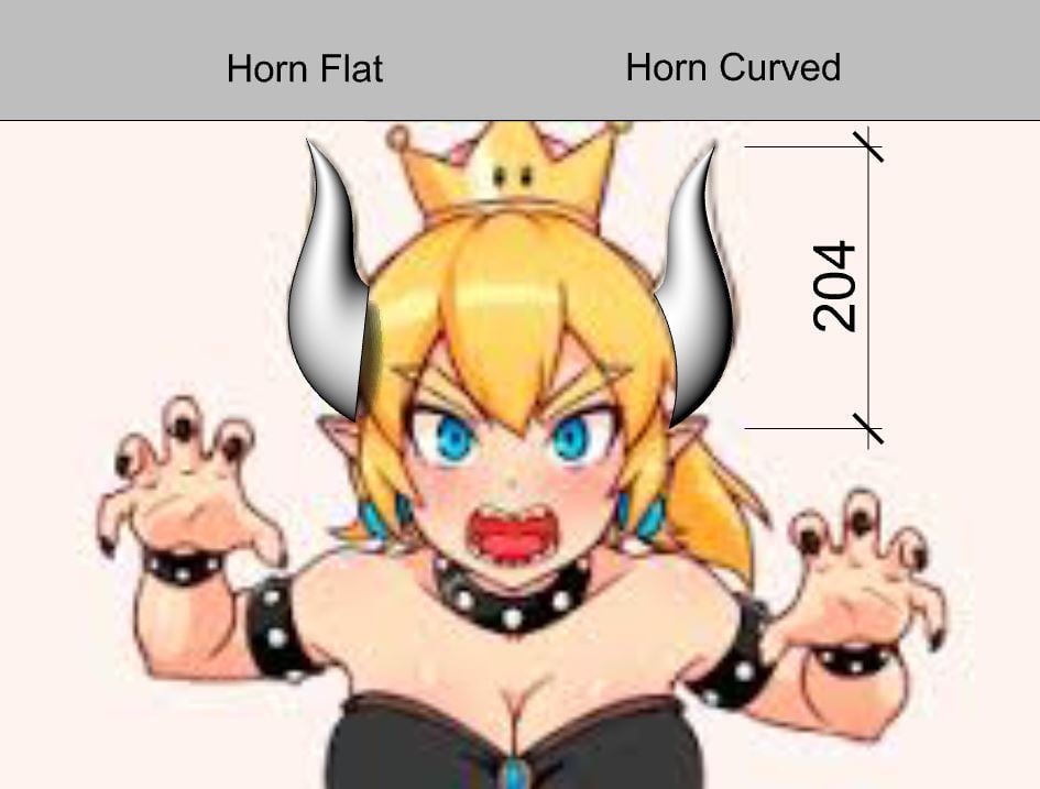 Bowsette Horns for Cosplay