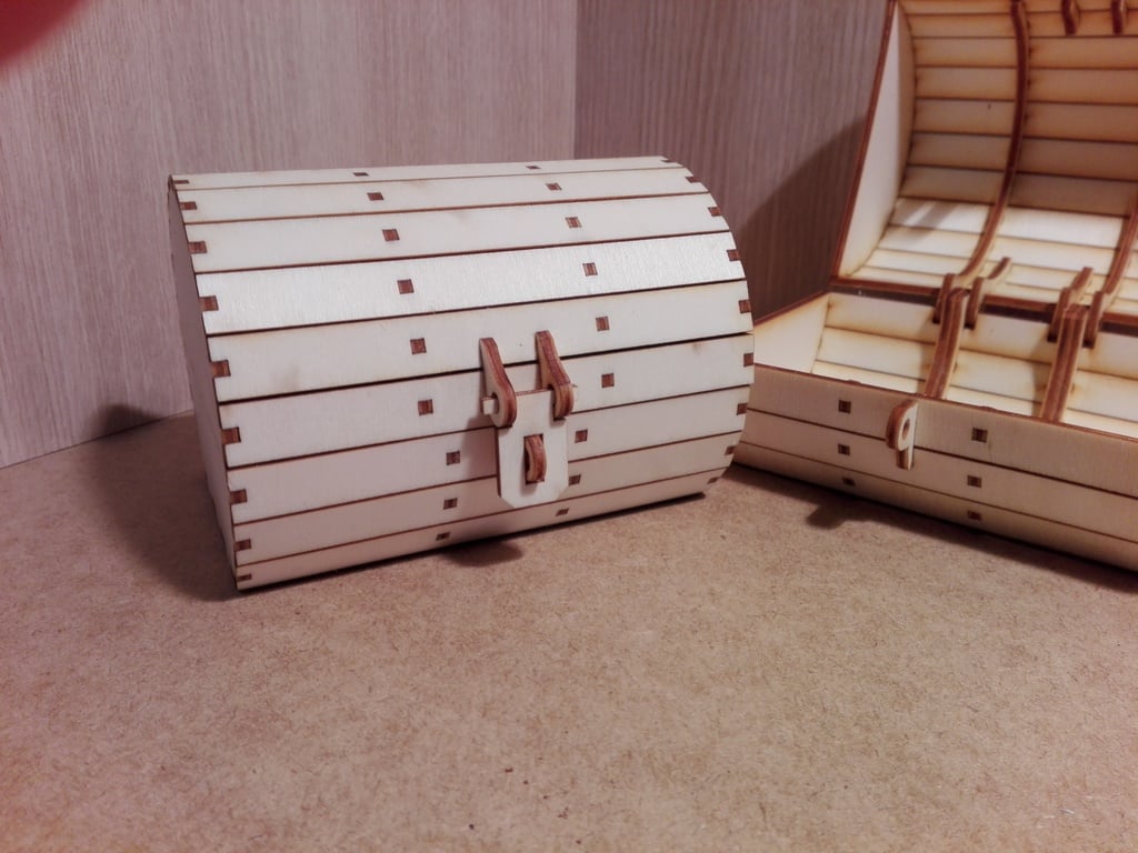 little barrel box (laser cut) full wood