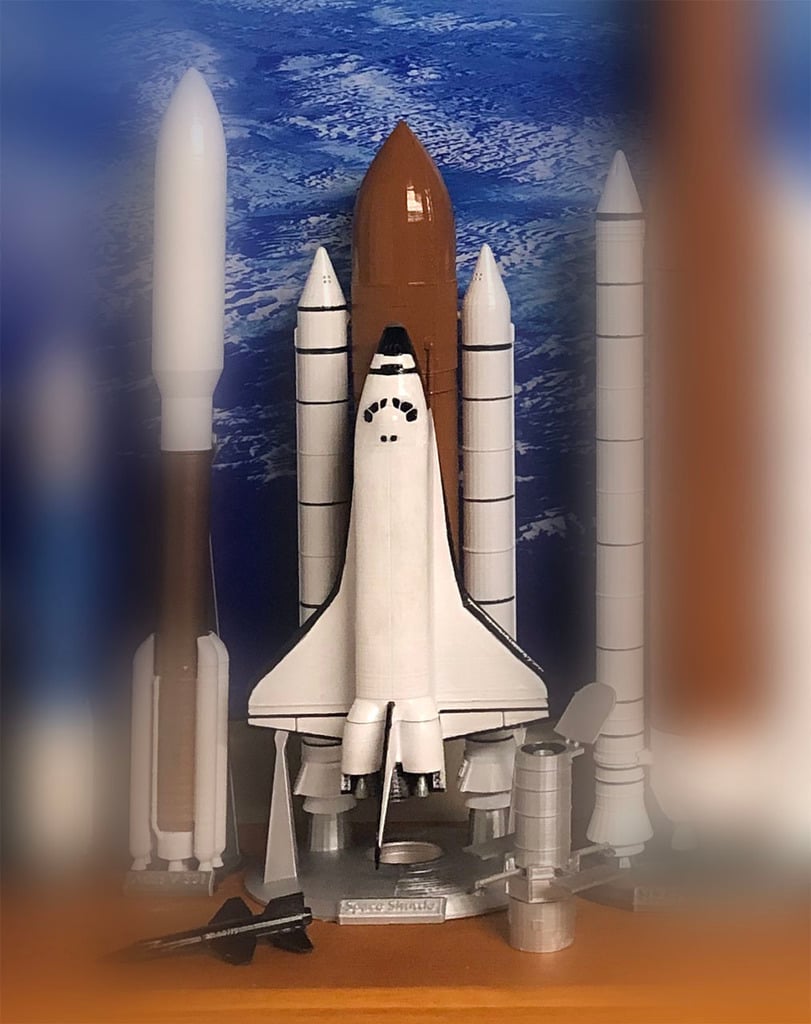 NASA Space Shuttle, 1/200 scale (remix)