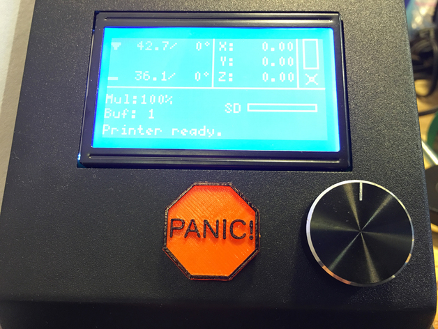 Wanhao Duplicator i3 "PANIC!" Stop Button