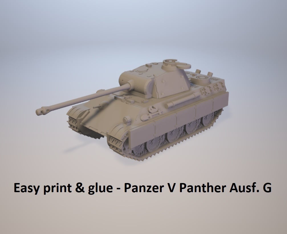 Easy print & glue - Panzer V Panther Ausf.G