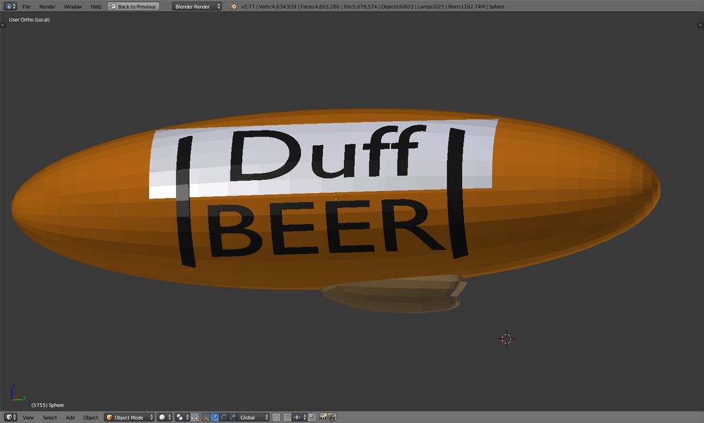 Duff Beer Blimp