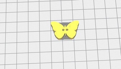 Butterfly clothes button