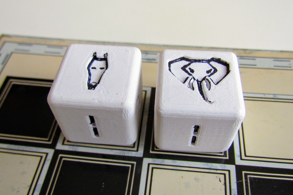 Horse and Elephant Faced Dice