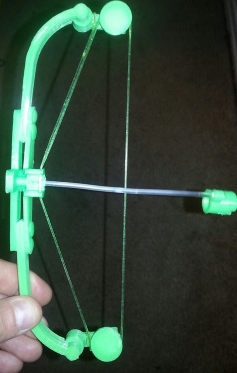 "Compound Bow" Mod for Rubber-Band Bow and Arrow
