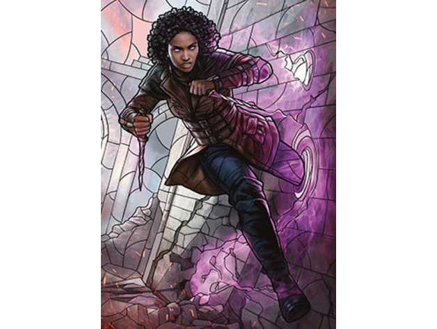 Kaya Bane Of The Dead Stained Glass Litho